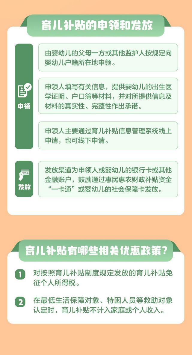 已发放超2400万人 明年育儿补贴将于1月5日起开放申领